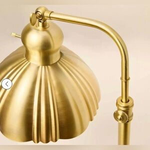 Hearth &amp; Hand with Magnolia Fluted Scallop Brass Table Lamp -
